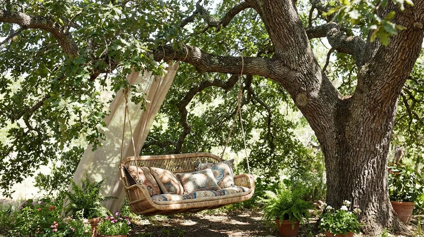Stone Patio Nook With Soft Edges
